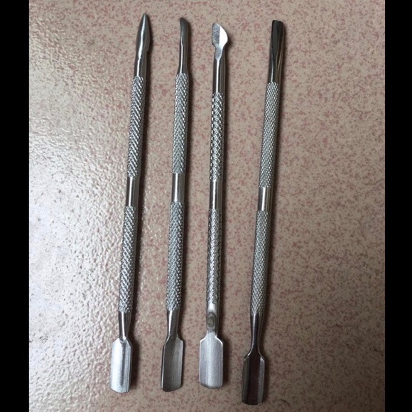 6 pcs MANICURE SET - File, Buffer, Cuticle Pushers - Picture 4 of 5